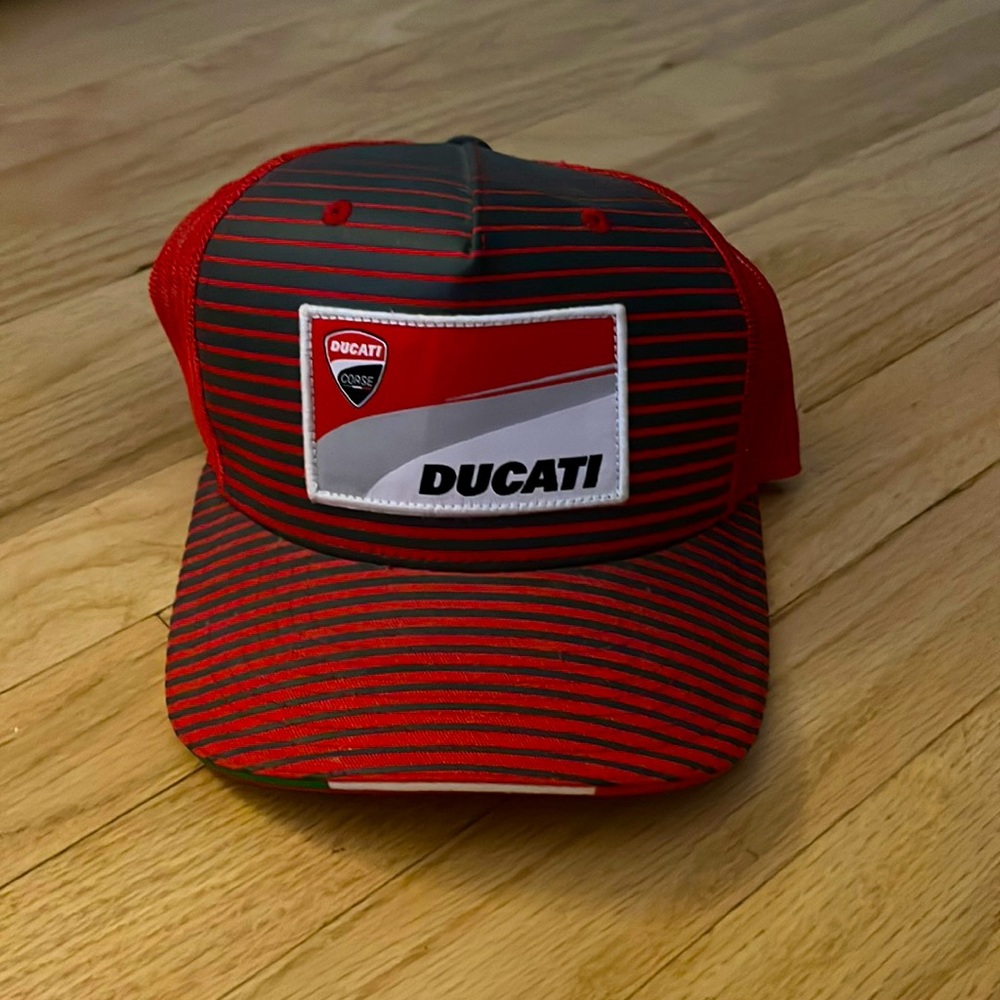 Ducati Red Mesh Adjustable Baseball Cap